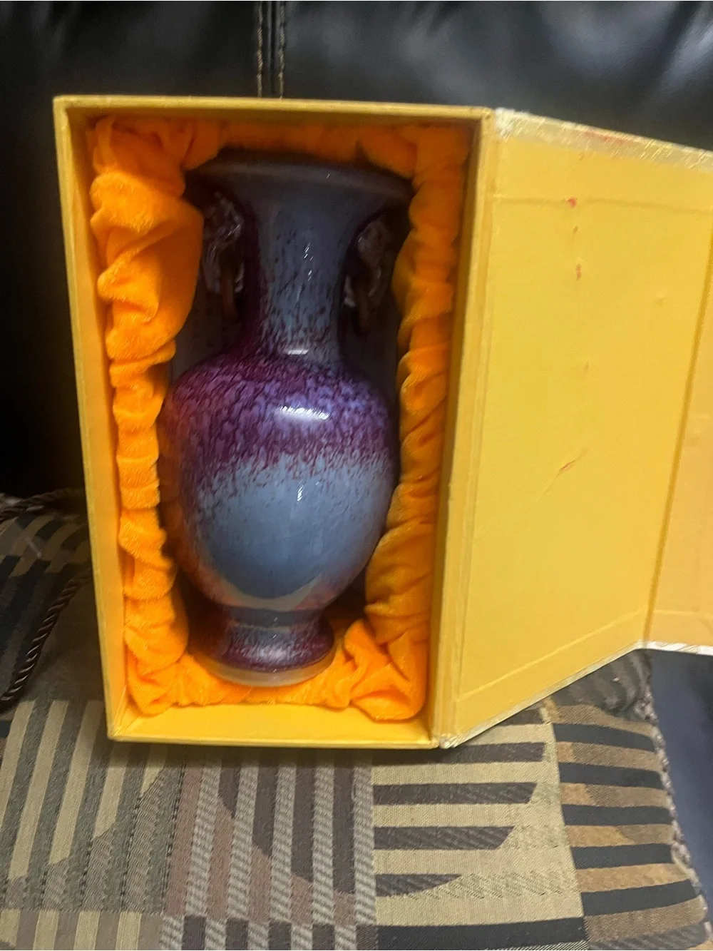 Jun ware glazed decorative